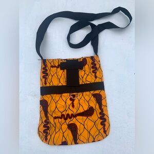 Side bag made from African Fabric (ankara).